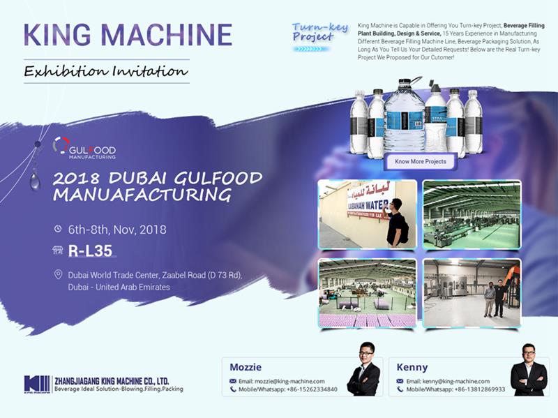 KING MACHINE IN DUBAI GULFOOD MANUAFACTURING 2018