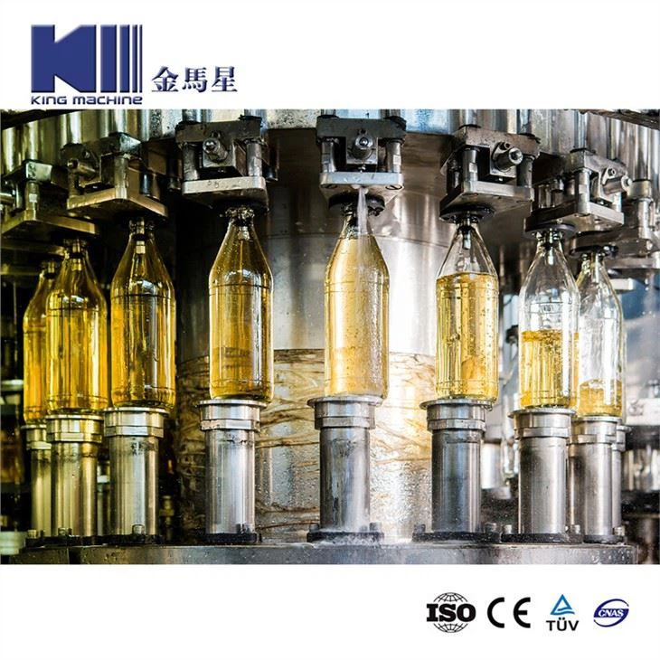 Automatic Glass Bottles 10000bph Beer Filling Capping Machine