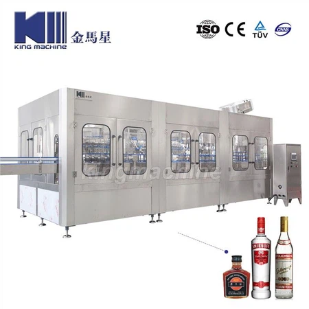 Liquid Alcohol Wine Beverage Filling Making Bottling Machine